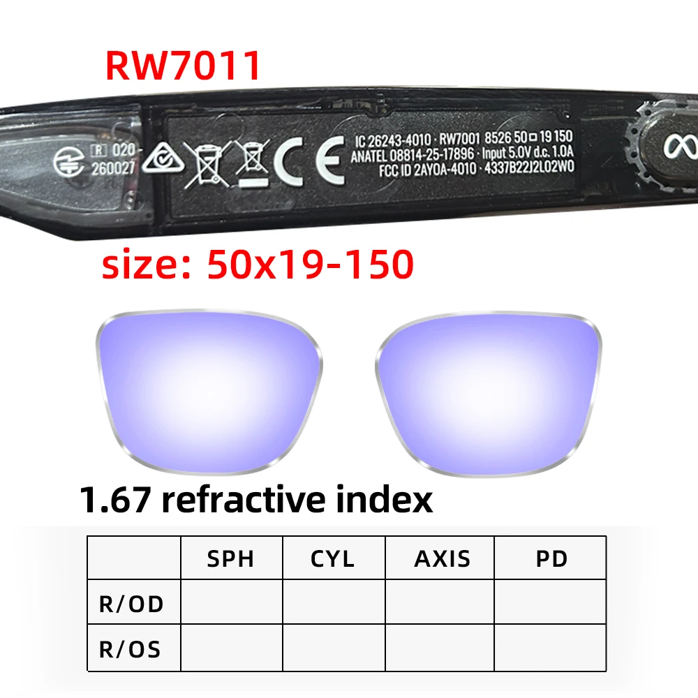 Custom Prescription Photochromic Lenses for Ray-Ban Meta Blayzer Optics Gen 2 - Image 17