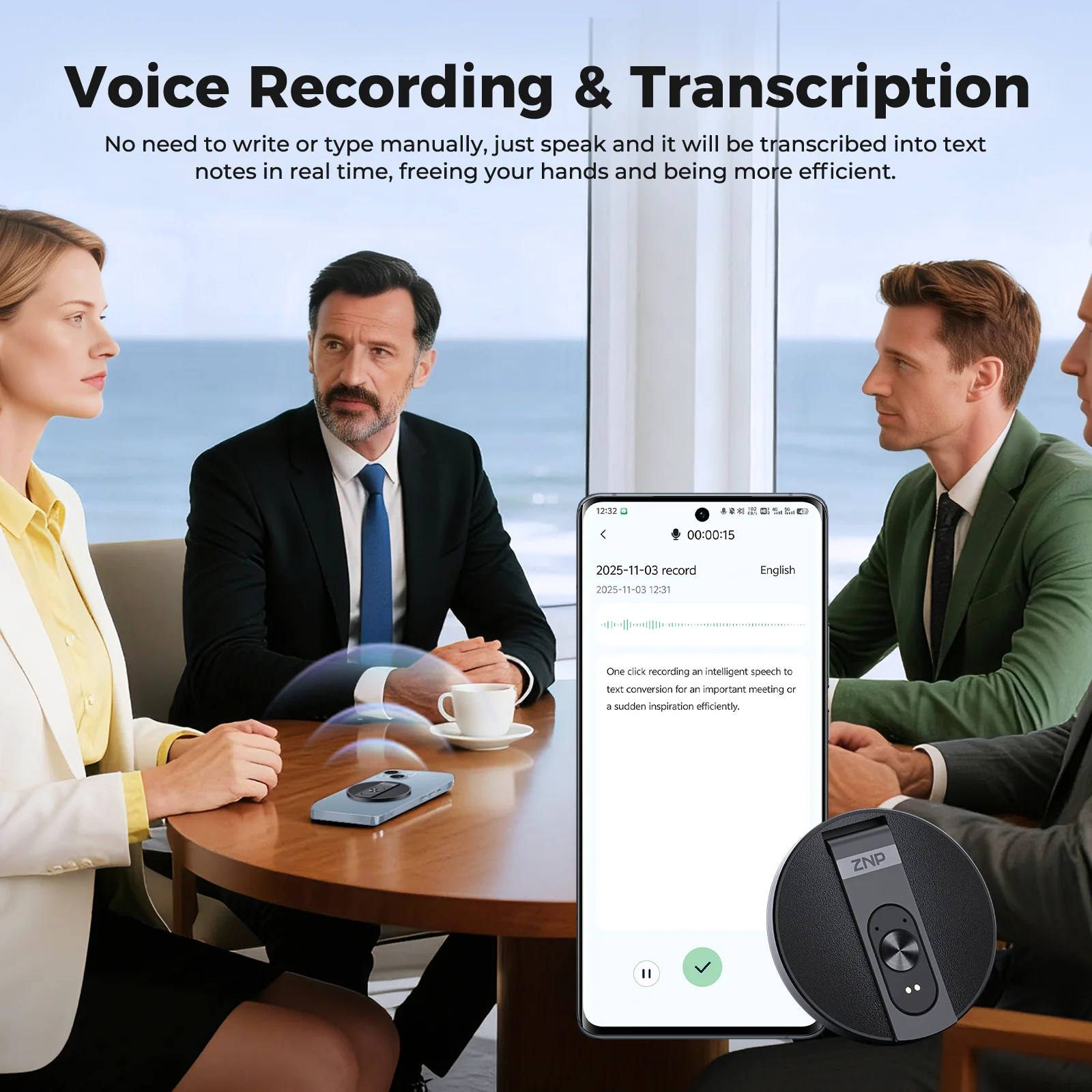 ZNP Magnetic AI Voice Translator – 150+ Languages, Offline Mode - Image 4