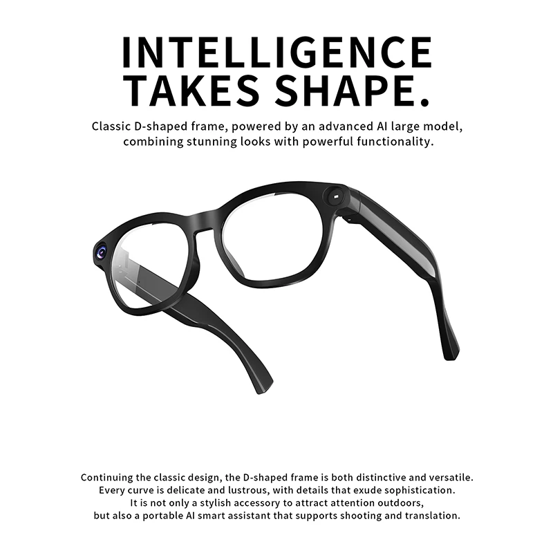 CY03 AI Smart Glasses – 8MP Camera, 1080P Video & Live Translation - Image 2