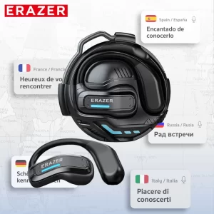 Erazer X8 AI Translator Earbuds – Bluetooth 5.4 Low-Latency Gaming