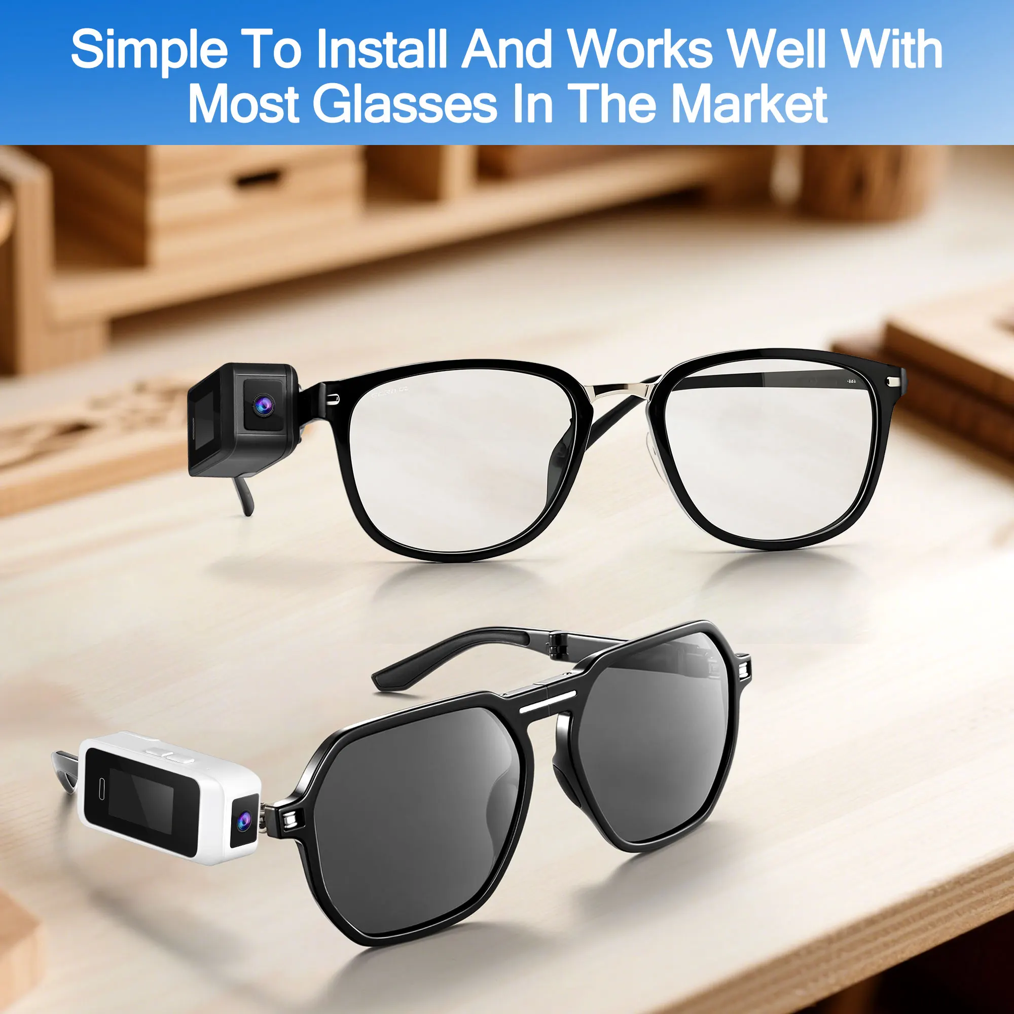 AIGLASSZ Vision V05 – 1080P Wearable Mini Pocket Camera, Glasses-Mount Body Cam - Image 4