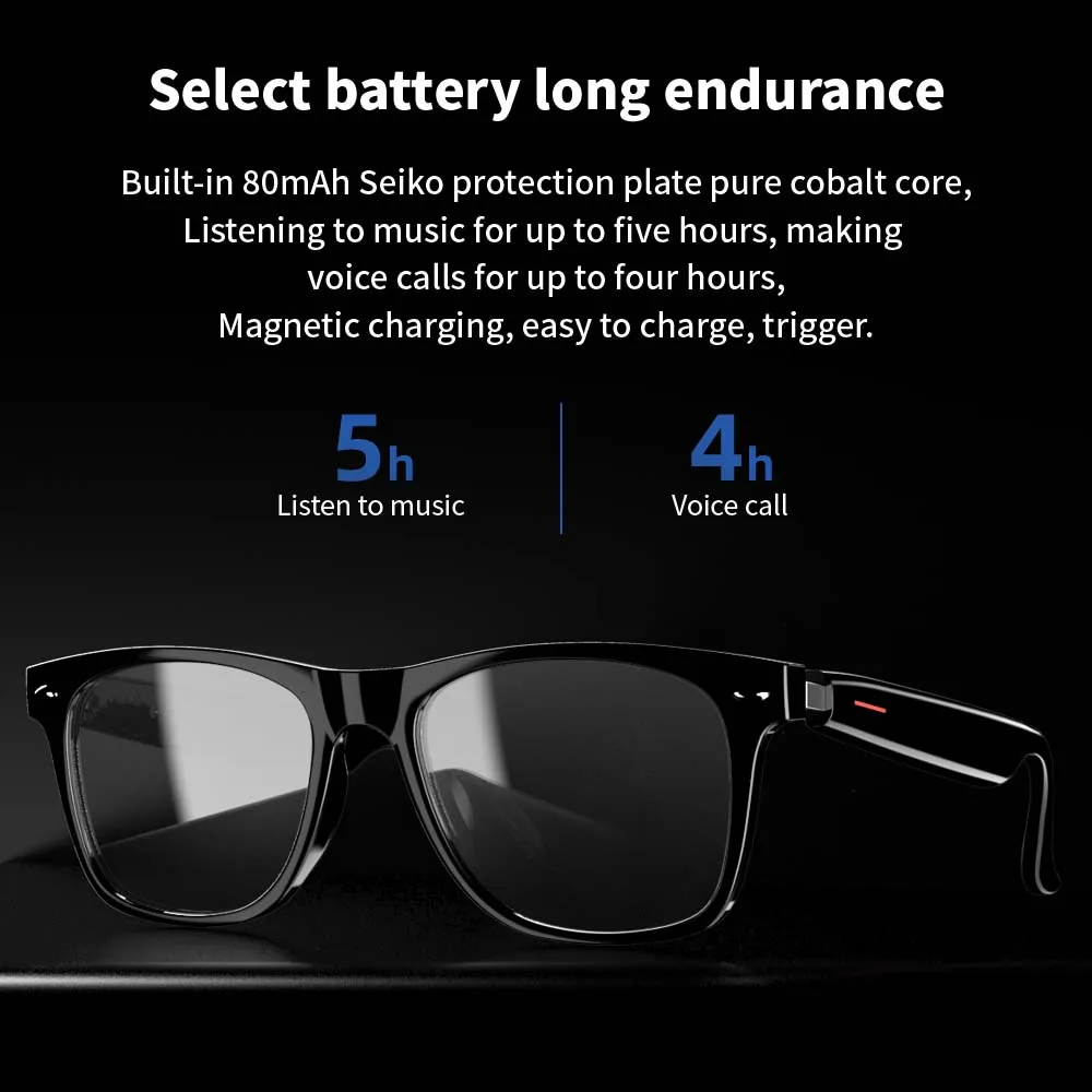 Senbono E13 Audio Smart Glasses – Blue-Light & Polarized Lenses - Image 6
