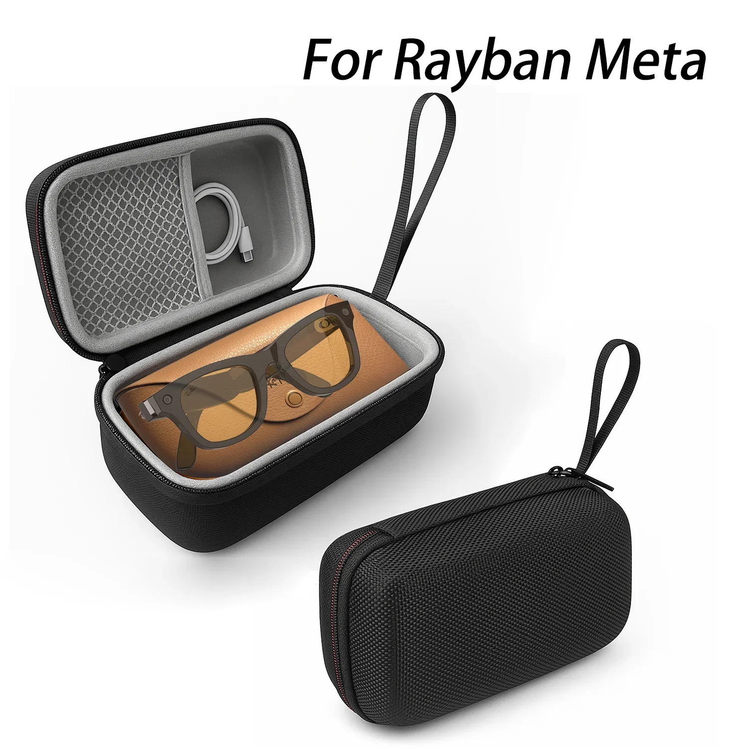 EVA Hard Carrying Case for Ray-Ban Meta Wayfarer, Skyler & Headliner