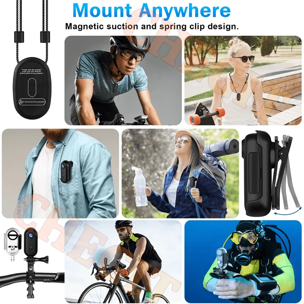 H88 1080P Mini Body Camera – Wi-Fi Helmet & Handlebar Sport Cam - Image 6