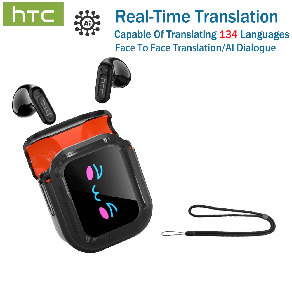 HTC NE20 Hi-Fi TWS Earbuds – AI Translator, Bluetooth 6.0, HD Screen - Image 7