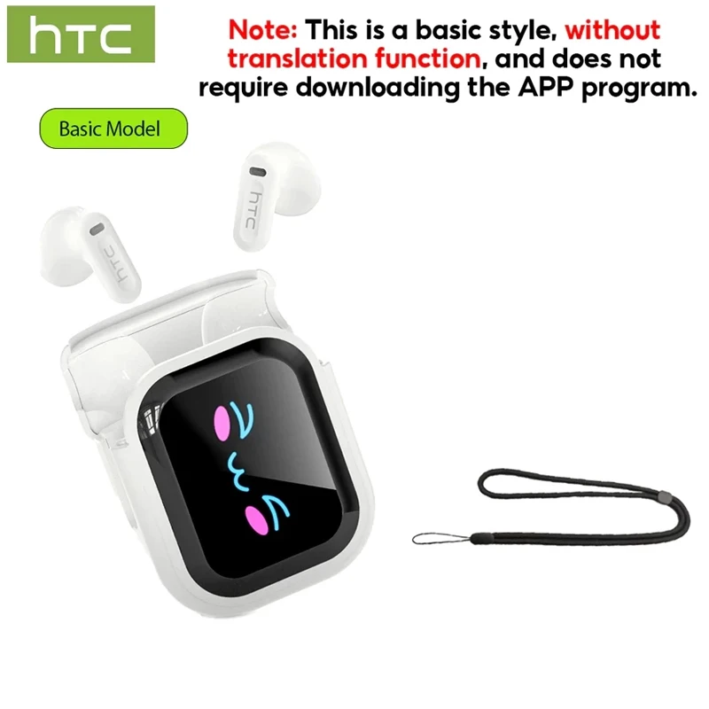 HTC NE20 Hi-Fi TWS Earbuds – AI Translator, Bluetooth 6.0, HD Screen - Image 8