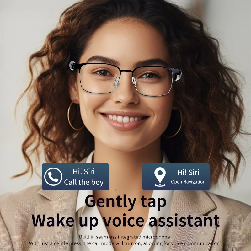 Clloio Bluetooth Audio Glasses – Photochromic, Prescription-Ready - Image 3