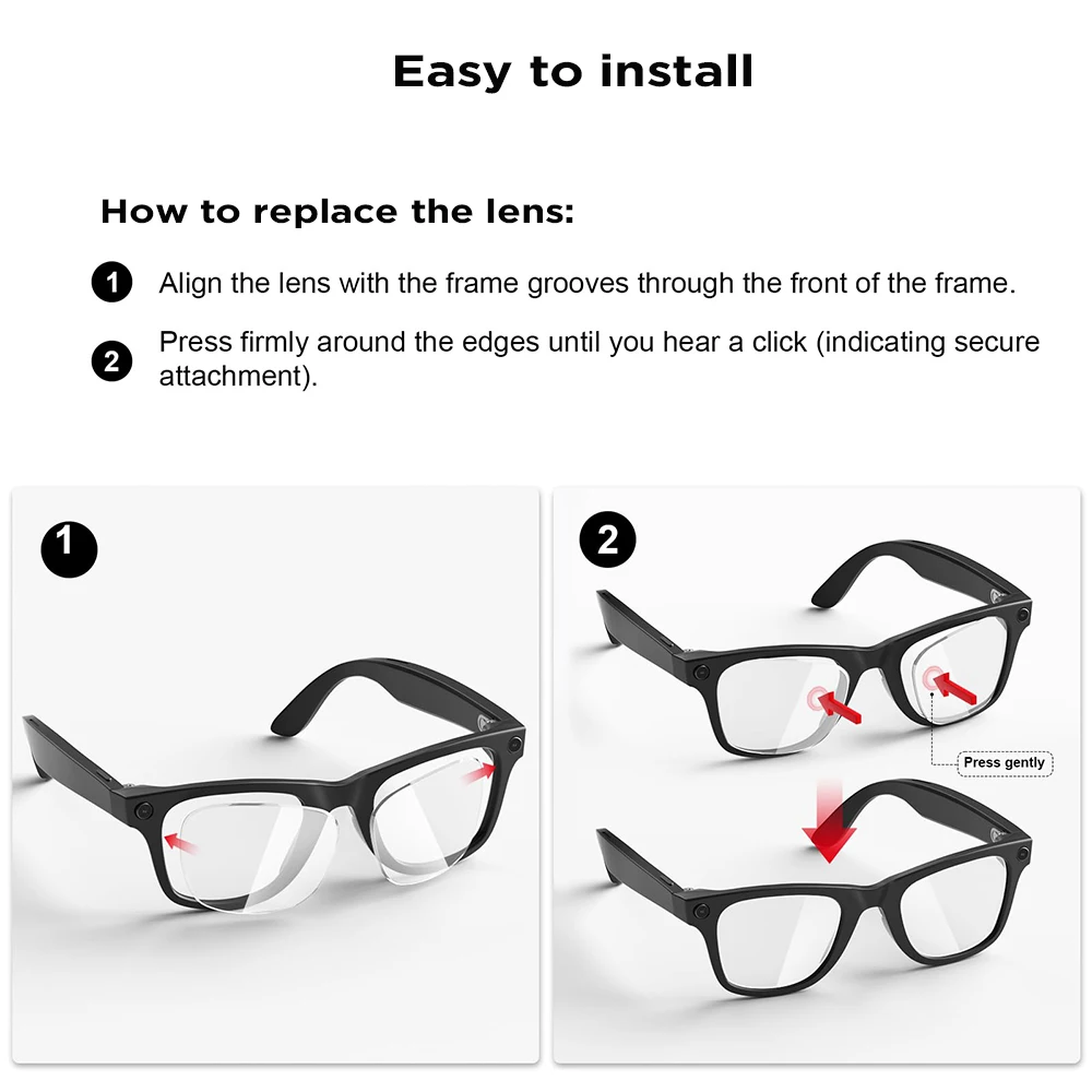 Prescription Replacement Lenses for Ray-Ban Meta Wayfarer & Headliner - Image 6