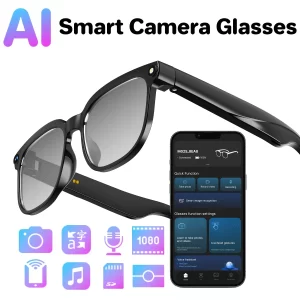 AIGLASSZ Vision V43 – 8MP Smart Camera Glasses, Photochromic Lenses, Translation