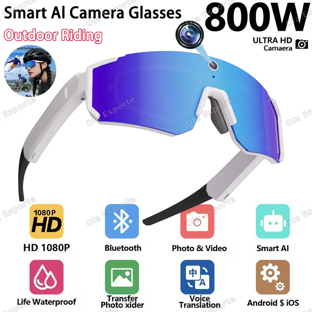 AIGLASSZ Vision V37 – HD Video Action Camera Sunglasses for Cycling & Motorcycling - Image 8