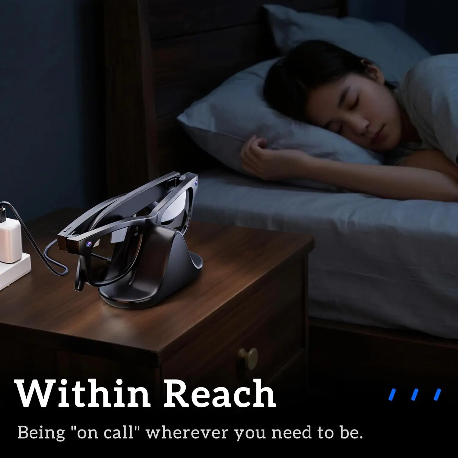 LED Charging Dock for Ray-Ban Meta Wayfarer (RW4006/RW4008) - Image 6