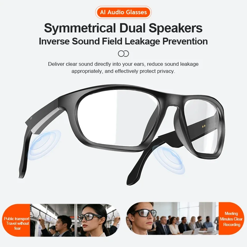 Lenovo Bone-Conduction Audio Smart Glasses – Music & Calls - Image 3