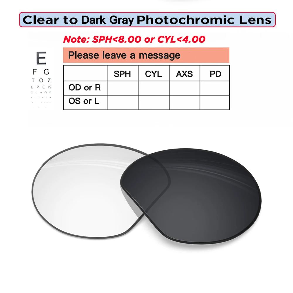 Custom Prescription Replacement Lenses for Oakley Meta HSTN OW8002 - Image 9