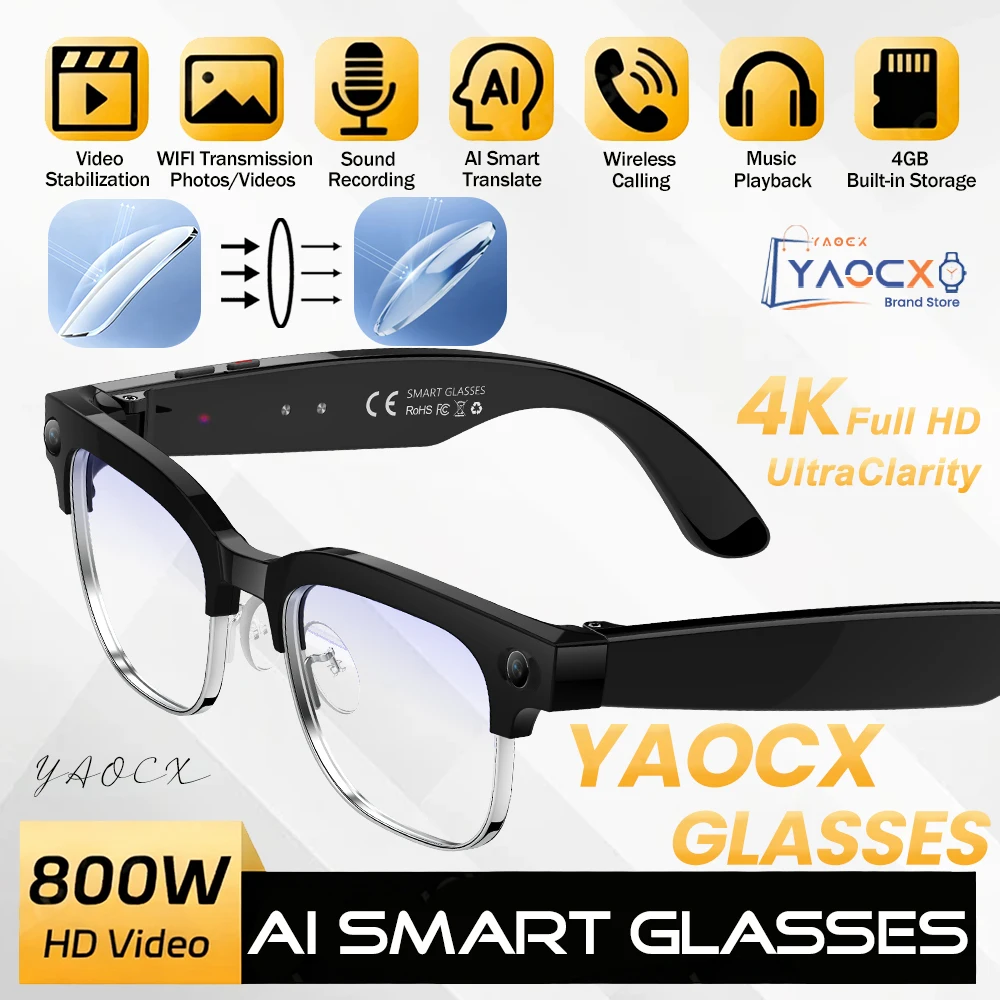 AIGLASSZ Vision V18 – 8MP AI Smart Sunglasses, Photochromic Lenses & Translation - Image 10