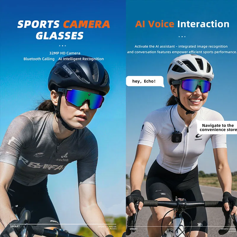 AIGLASSZ Vision V58 – AI Sports Smart Sunglasses, Anti-Shake Camera & Live Streaming - Image 2