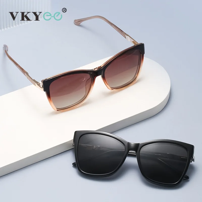 Vicky TR90 Magnetic Clip-On Polarized Sunglasses – Optical Frame - Image 2