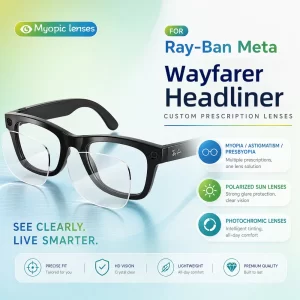 Custom Prescription Blue-Light Lenses for Ray-Ban Meta Wayfarer & Skyler
