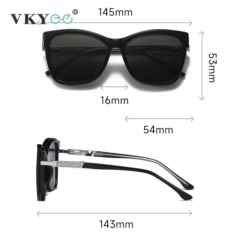 Vicky TR90 Magnetic Clip-On Polarized Sunglasses – Optical Frame - Image 5