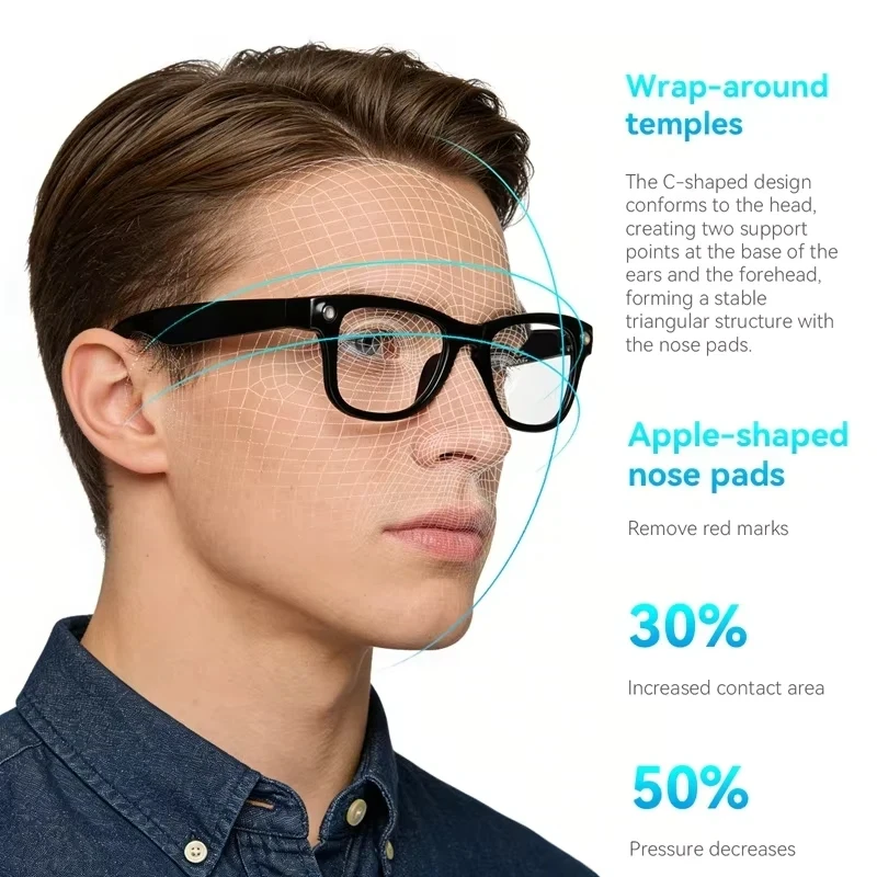 Lenovo Open-Ear Audio Smart Sunglasses – Real-Time Translation - Image 3