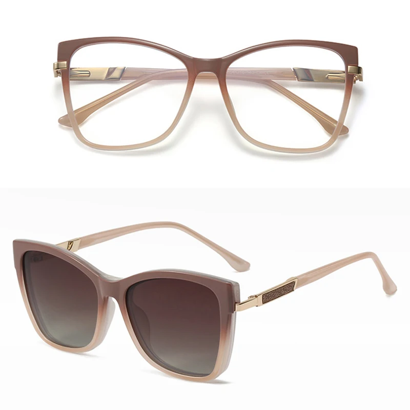 Vicky TR90 Magnetic Clip-On Polarized Sunglasses – Optical Frame - Image 8