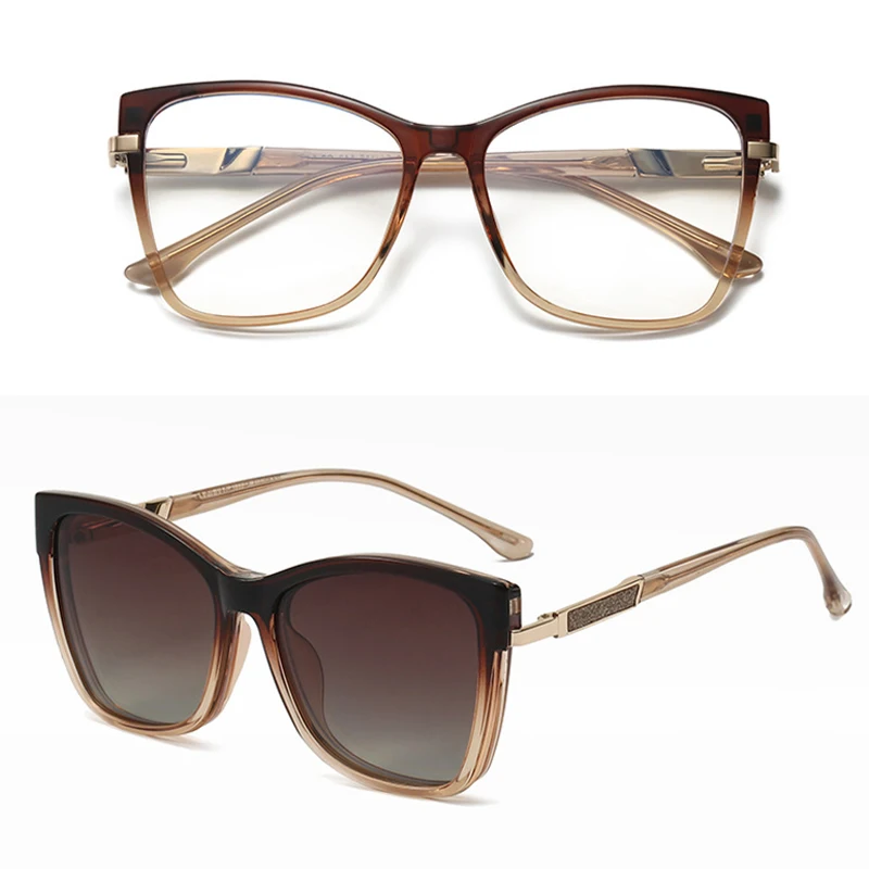 Vicky TR90 Magnetic Clip-On Polarized Sunglasses – Optical Frame - Image 7