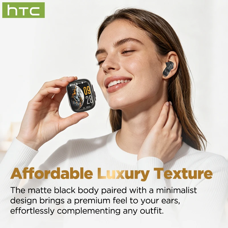 HTC NE72 TWS Open-Ear AI Translator Earbuds – 135+ Languages, Bluetooth 6.0 - Image 2