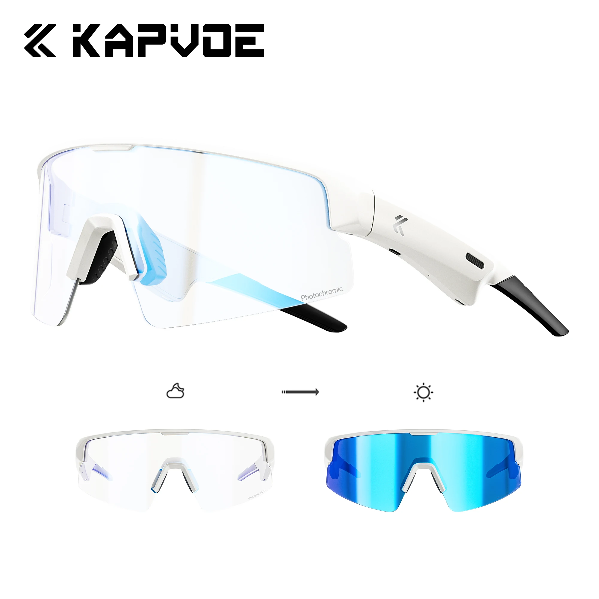 Kapvoe Bluetooth Cycling Sunglasses – UV400 Audio Sports Glasses - Image 17