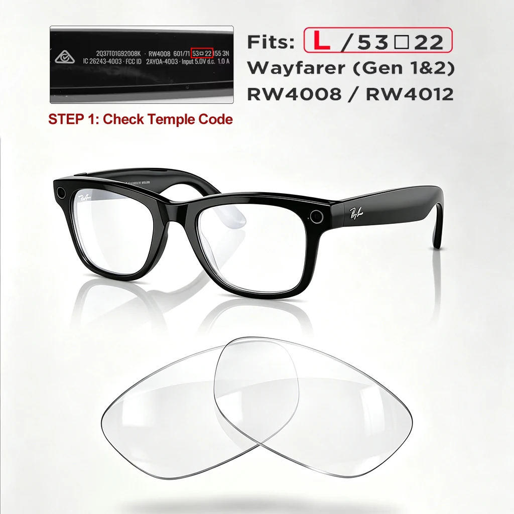 Photochromic Polarized Replacement Lenses for Ray-Ban Meta Wayfarer - Image 22