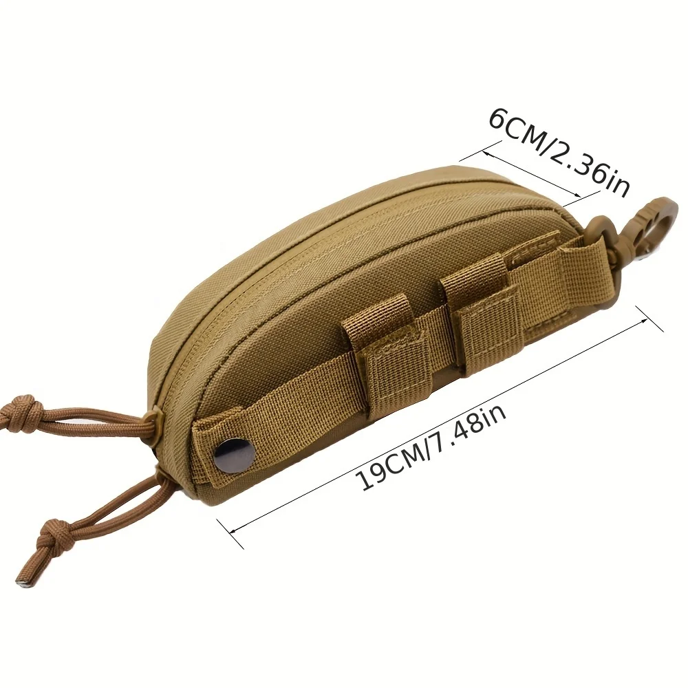 AIGLASSZ Case C16 – Tactical Nylon Glasses Case, EDC Belt Pouch with Hook - Image 5