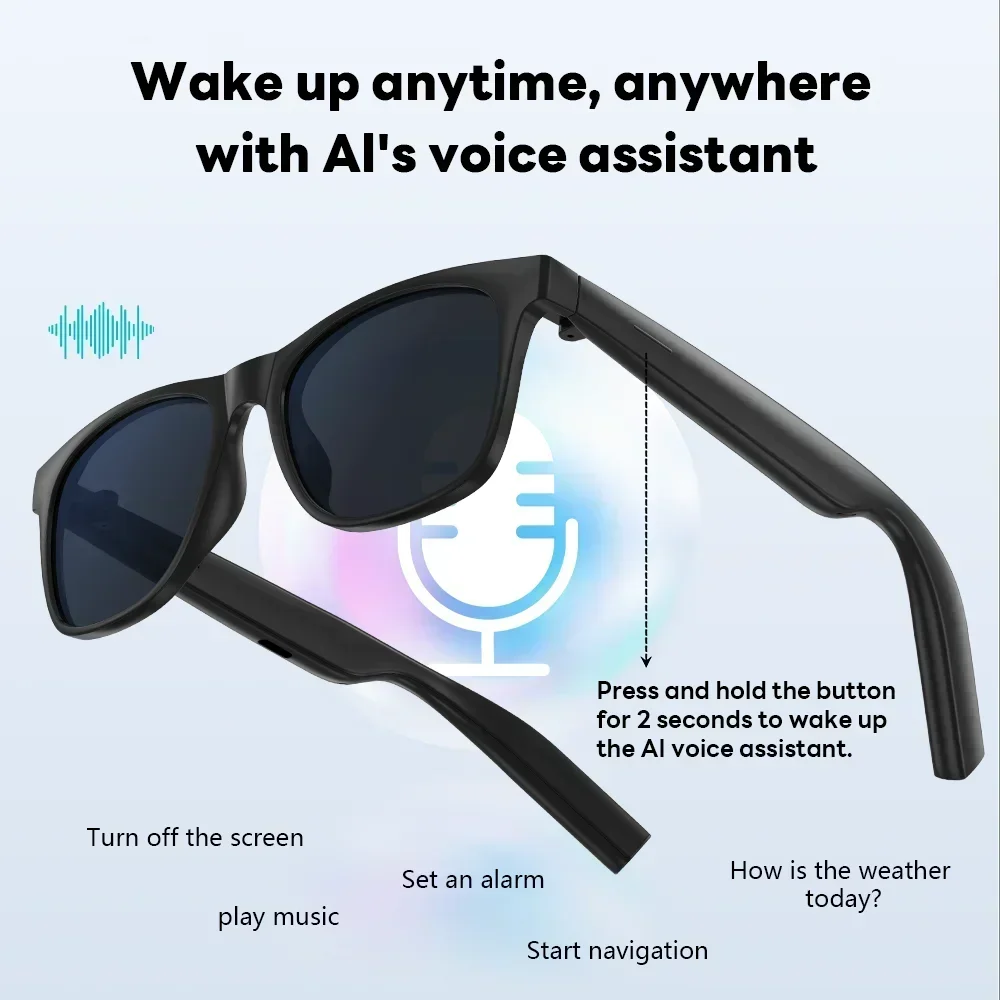 Lenovo AI Camera Glasses – 8MP Camera, Bluetooth 5.4 & Remote Control - Image 2