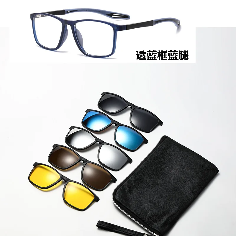AIGLASSZ Optic O01 – 5-in-1 Magnetic Clip-On Glasses, TR90 Frame with Polarized Clip-Ons - Image 8