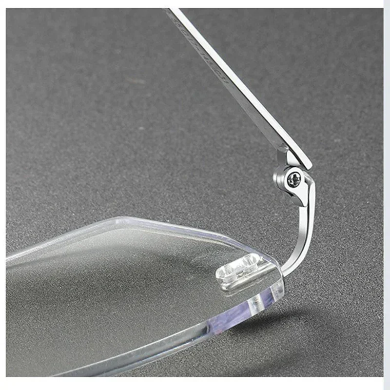 KJDCHD Rimless Titanium Prescription Glasses – Photochromic Lenses - Image 5
