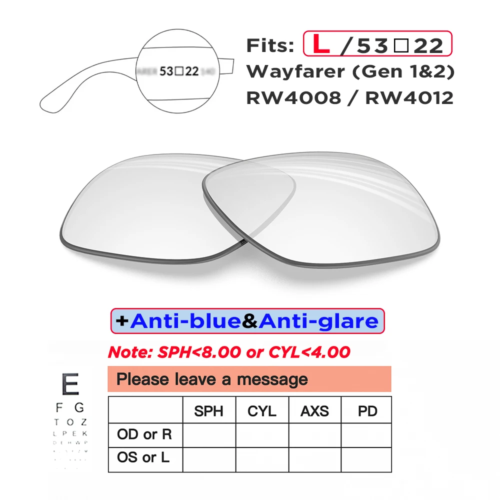 Prescription Replacement Lenses for Ray-Ban Meta Wayfarer & Headliner - Image 16