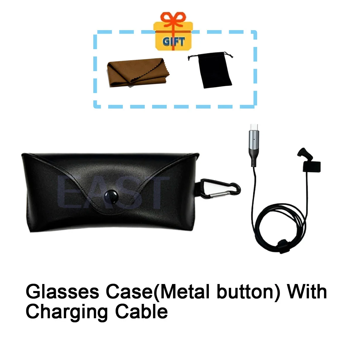 USB-C Charge-While-Wearing Cable & Case for Ray-Ban Meta Glasses - Image 7