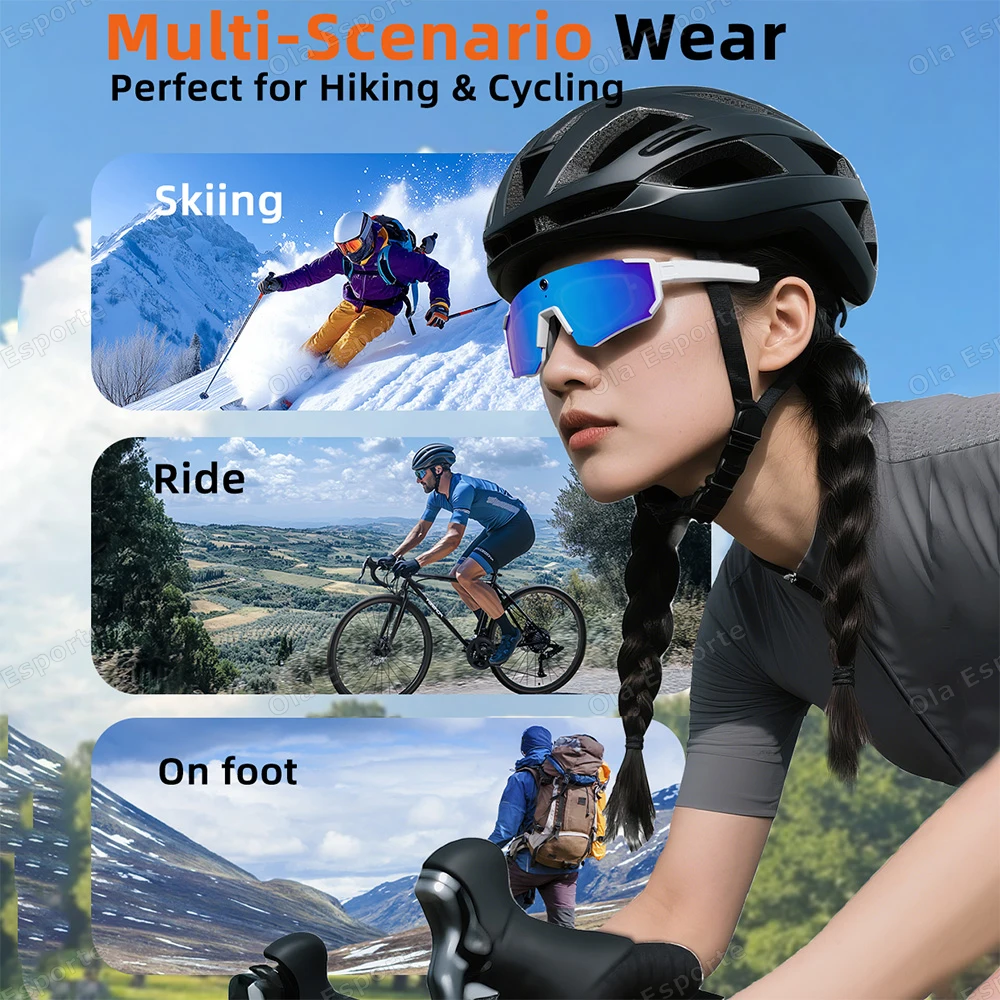 AIGLASSZ Vision V37 – HD Video Action Camera Sunglasses for Cycling & Motorcycling - Image 2