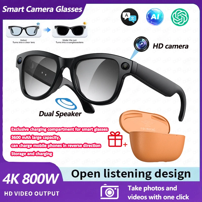 AIGLASSZ Vision V36 – 8MP AI Smart Glasses with 3600mAh Charging Case - Image 7