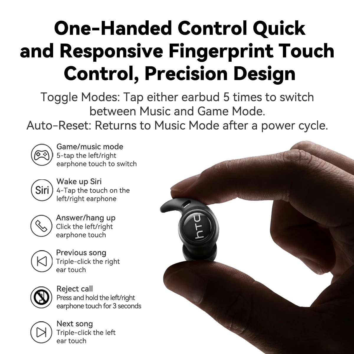 HTC NE76 Sleep Earbuds – AI Translation, Hi-Fi Stereo - Image 6