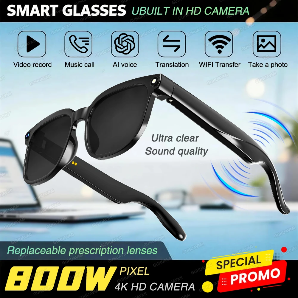 AIGLASSZ Vision V77 – Camera Sunglasses, 1080P Video, ChatGPT & Translation - Image 9