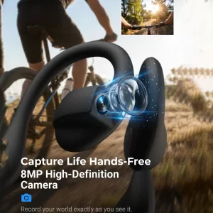 AIGLASSZ Lingo Buds LB08 – 4K Camera Bluetooth Headphones, Hands-Free AI Translation