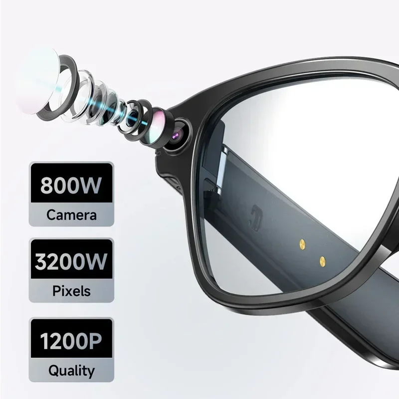 Lenovo Camera Smart Glasses – ChatGPT, Bluetooth Calls & Voice Assistant - Image 5