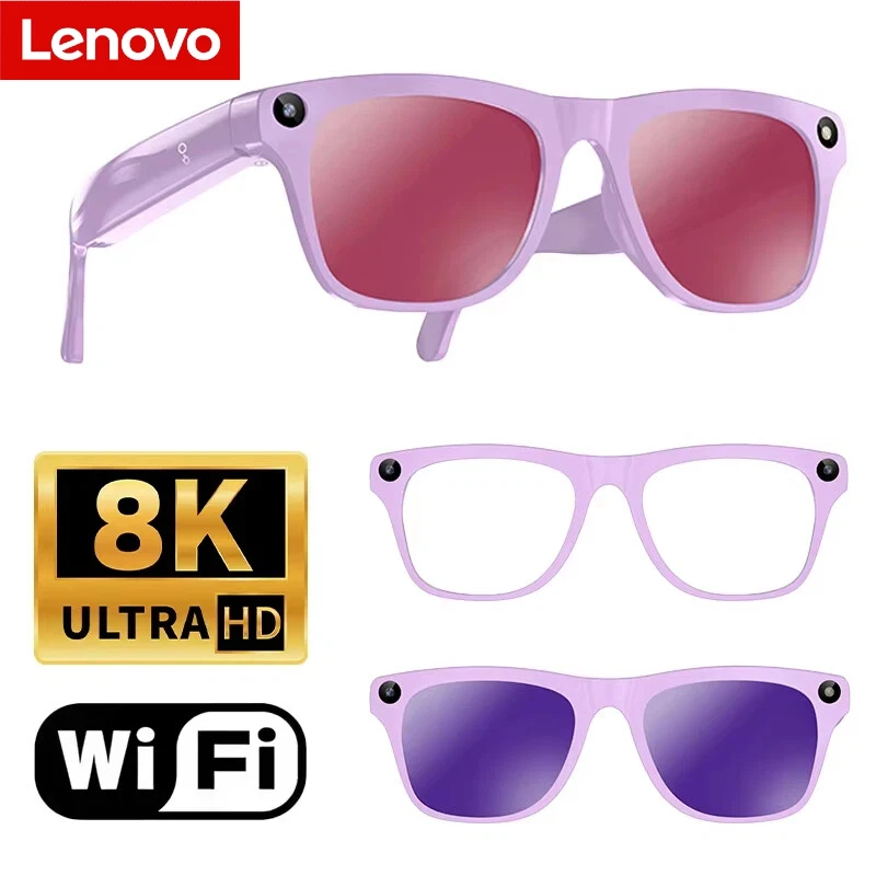 Lenovo 8MP AI Camera Glasses – Photo, Video, Calls & Translation - Image 7