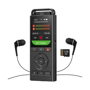 AIGLASSZ Note N02 – 144GB Voice-Activated Digital Recorder with Playback