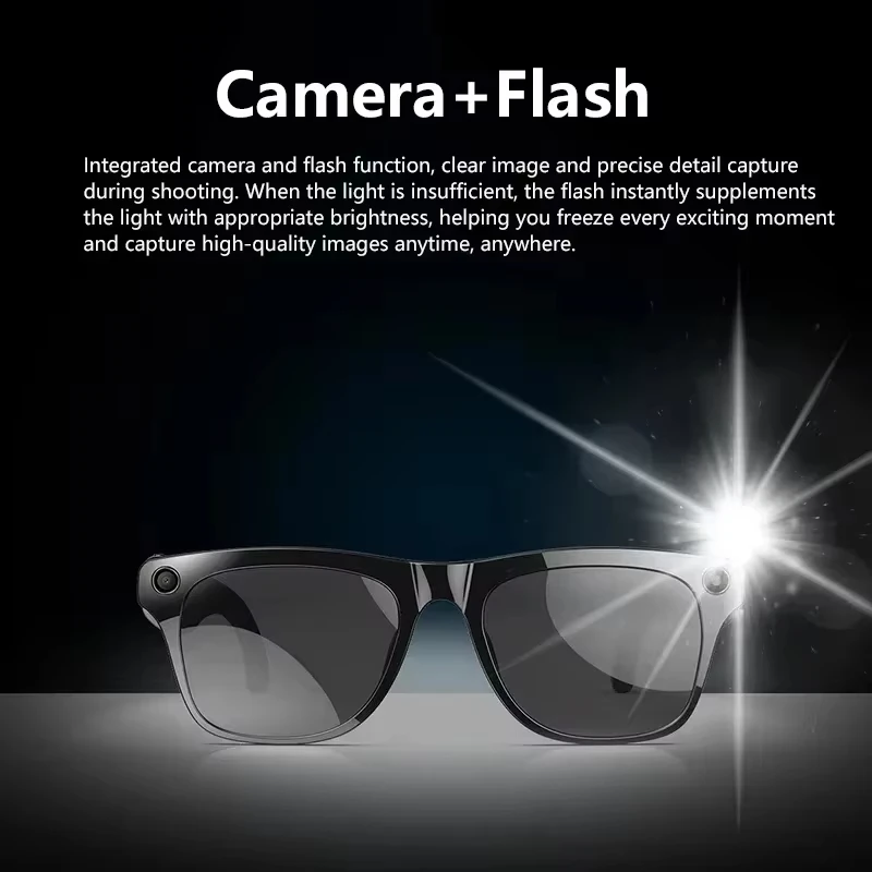 Lenovo 8MP AI Smart Sunglasses – ChatGPT, Touch Control & Calls - Image 2