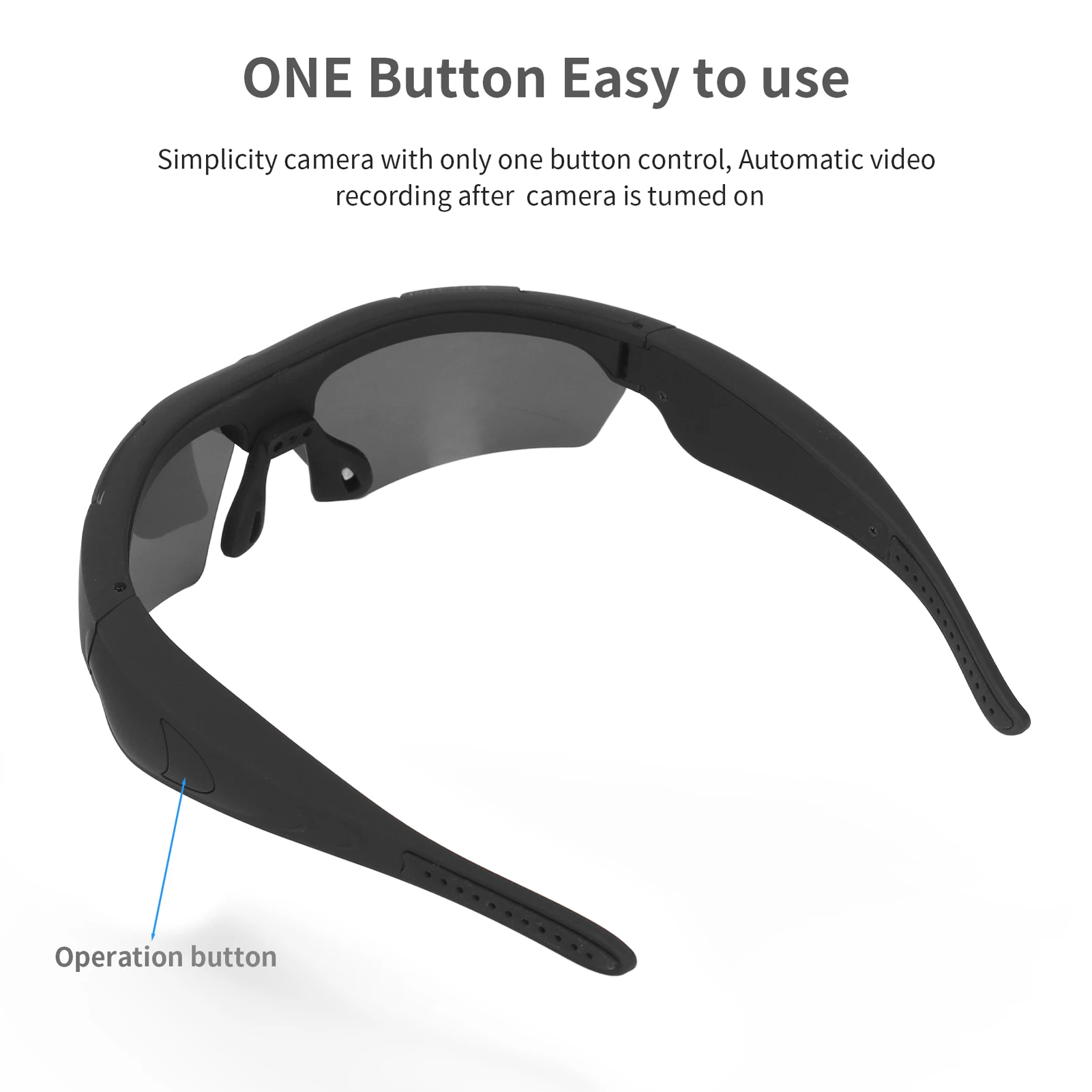 AIGLASSZ Vision V48 – 1080P Full HD Video Camera Sunglasses for Cycling, Hiking - Image 4