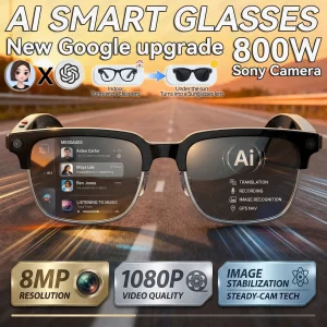 AIGLASSZ Vision V16 – 8K Colour-Changing AI Smart Glasses, 8MP Camera, 120+ Languages