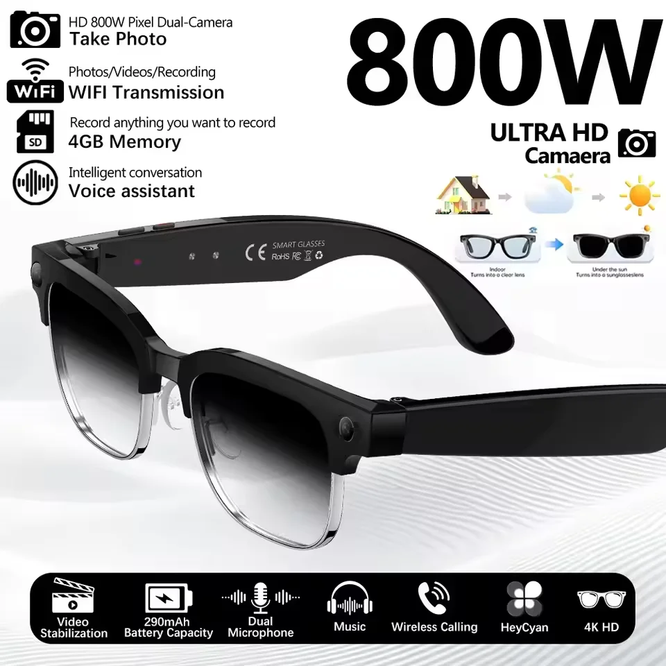 AIGLASSZ Vision V27 – 8MP Camera Smart Sunglasses, AI Photo Recognition & Translation - Image 8