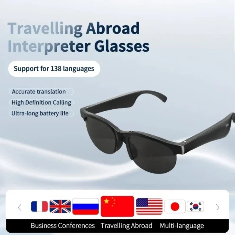 Lenovo AI Translation Audio Sunglasses – Conversation Recording & Calls