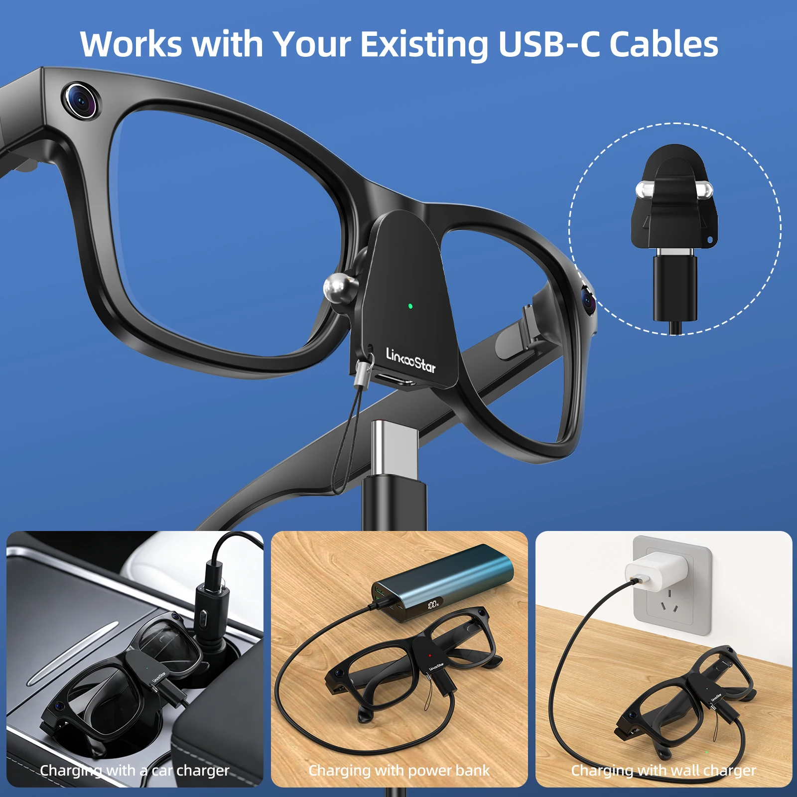 Mini USB-C Charging Connector for Ray-Ban Meta & Oakley Meta - Image 6