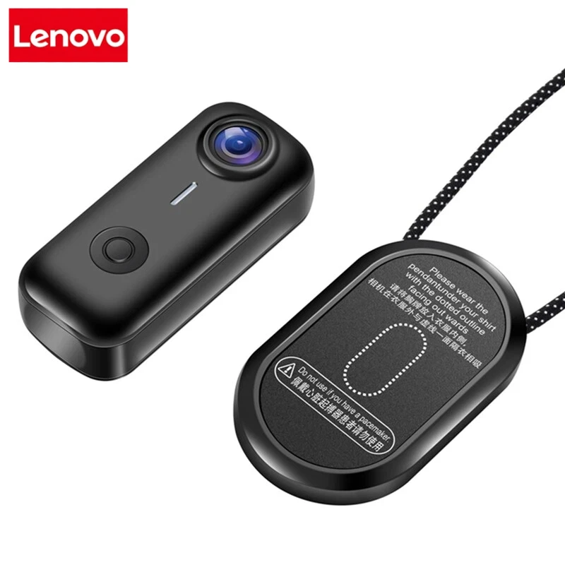 Lenovo Magnetic Mini Thumb Camera – 120° Anti-Shake Vlog Cam
