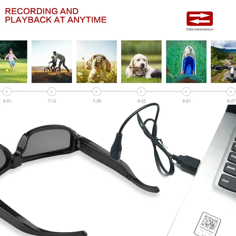 AIGLASSZ Vision V32 – 1080P Mini Camera Sunglasses, Wearable Sports Video Recorder - Image 2